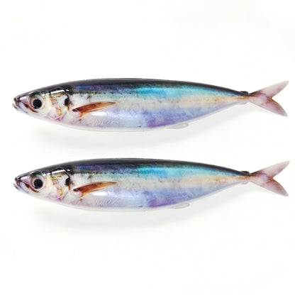 LUREGO 3D Print Sardine Swimbait 15–25cm – Soft Mackerel Lure for Tuna & Bass