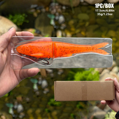 12/17/22cm Two-Section Soft Swimbait – Long-Casting, Segmented Lifelike Action for Predator Fish