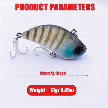 13g Sinking VIB Hard Bait ABS Vibrating Jig for Bass & Trout - 2.17" Long-Distance Casting
