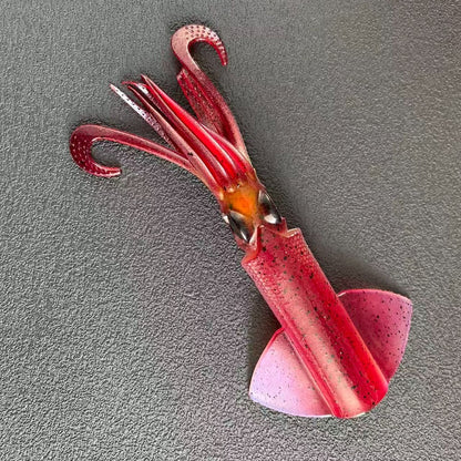 Replacement Squid Body – Glow-UV Soft Bait, Durable Silicone Body, Easy to Install NO JIG HEAD