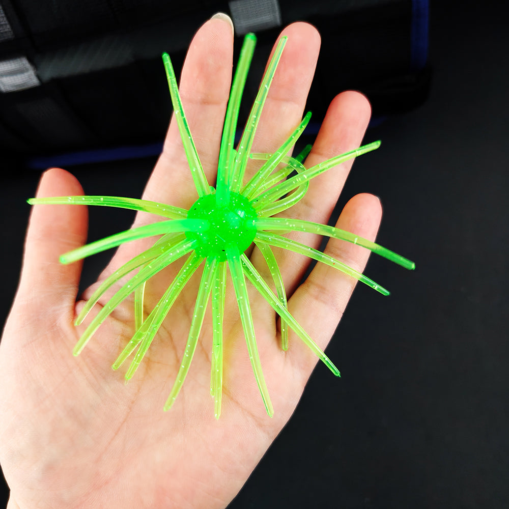 TPE Fishing Lure Simulated Sea Urchin Lures Soft Silicone