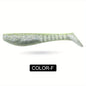 2pcs Large T-Tail Soft Lures 5.12inch/19G for Pike And Striped Bass, Shad Imitation Bait