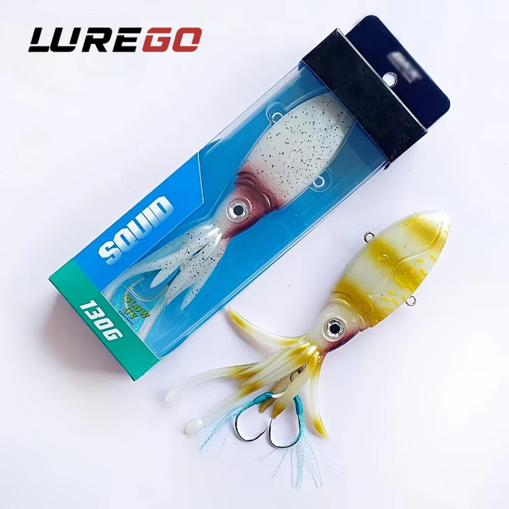 170G/200G/250G TPE Soft Squid Lure