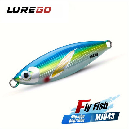 40g 60g 80g 100g Slow Jigs Saltwater Fishing Metal Jig