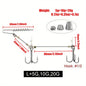 Saltwater Fishing Hook Rigs - Treble Hook Set for Heavy Soft Baits | Deep Sea Jig Hooks | High-Strength Lure Fishing System