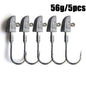 [14g-56g BKK Fishing Hook] BKK Professional Grade 14g28g42g56g Anti-Slip Lead Head Fishing Hook 7/0