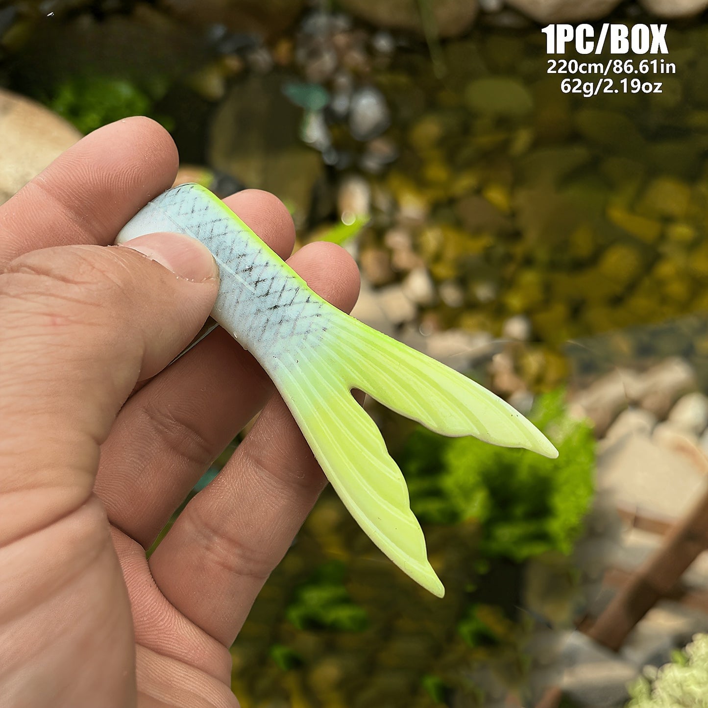3D Printing Color Soft Bait 22cm Two-Part Fishing Lure with Dual Hooks
