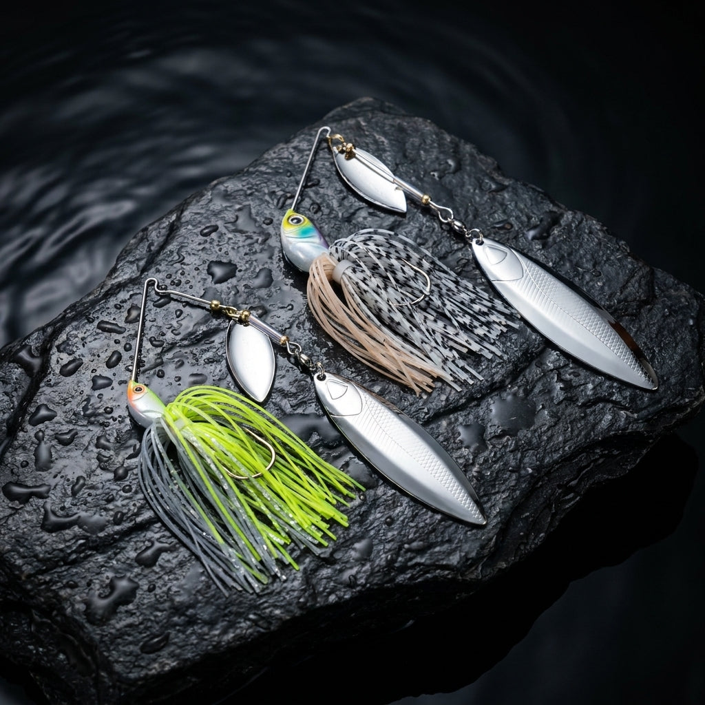 LUREGO Super Spinnerbait Fishing Lure 49.5g & 85.5g — 5 Colors Heavy Duty Spinner Bait