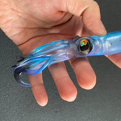 Replacement Squid Body – Glow-UV Soft Bait, Durable Silicone Body, Easy to Install NO JIG HEAD