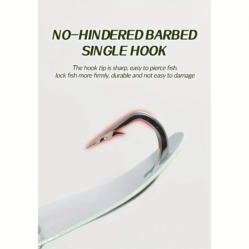 Metal Spoon Lure 3.03-4.53 Inches, 3D Scale Pattern Metal Spoon, Saltwater Artificial Bait