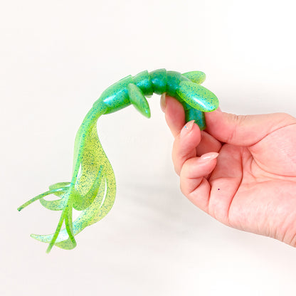 LUREGO Shrimp Swimbait 17-19cm, 43-61g, Multi-Tentacle Curly Tail
