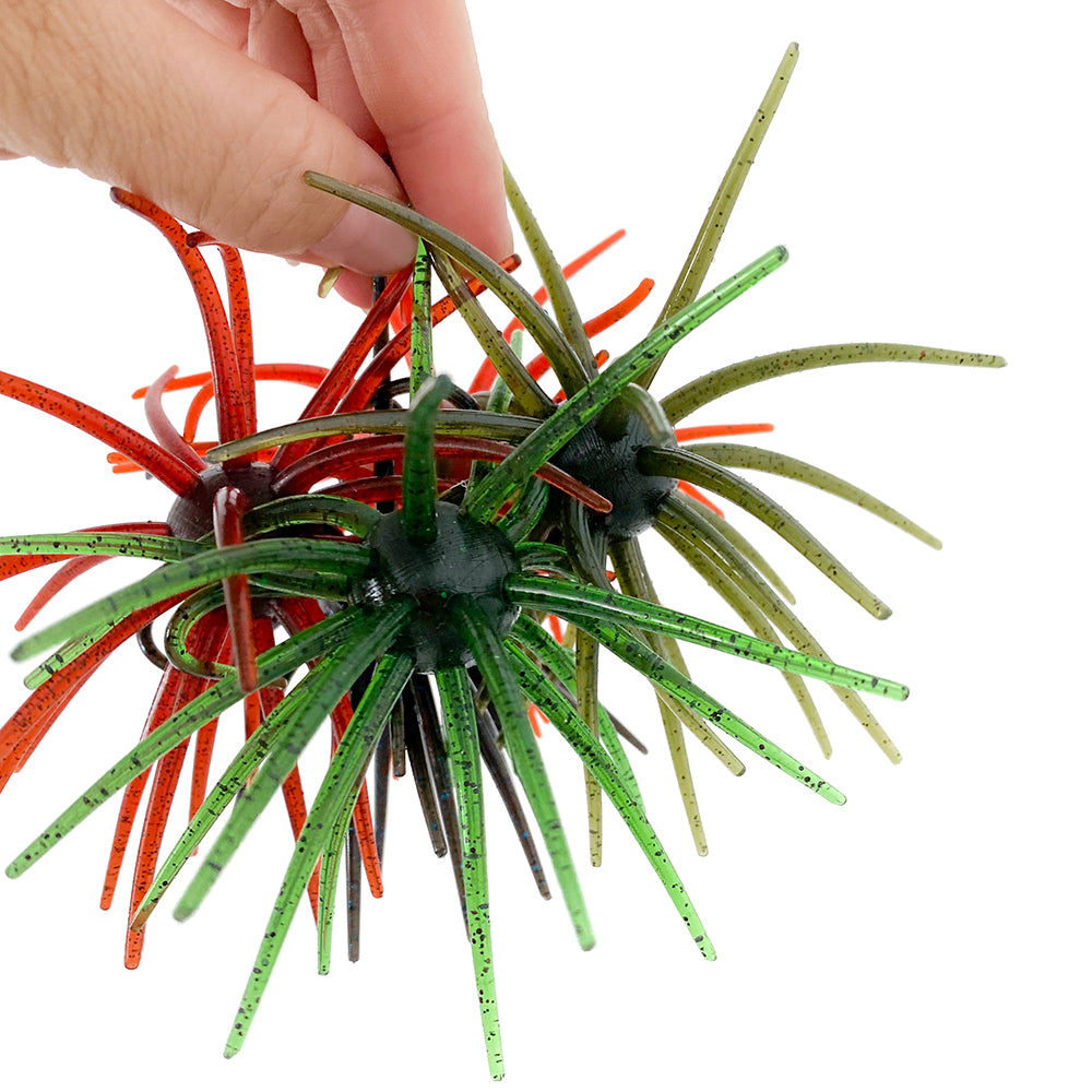 TPE Fishing Lure Simulated Sea Urchin Lures Soft Silicone