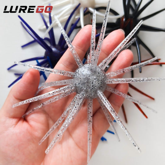 Super Sea Urchin Ball Lure, 15cm/27g Floating TPE Soft Bait, High Elasticity and Toughness, Resistant to Pulling and Biting, for Saltwater and Freshwater