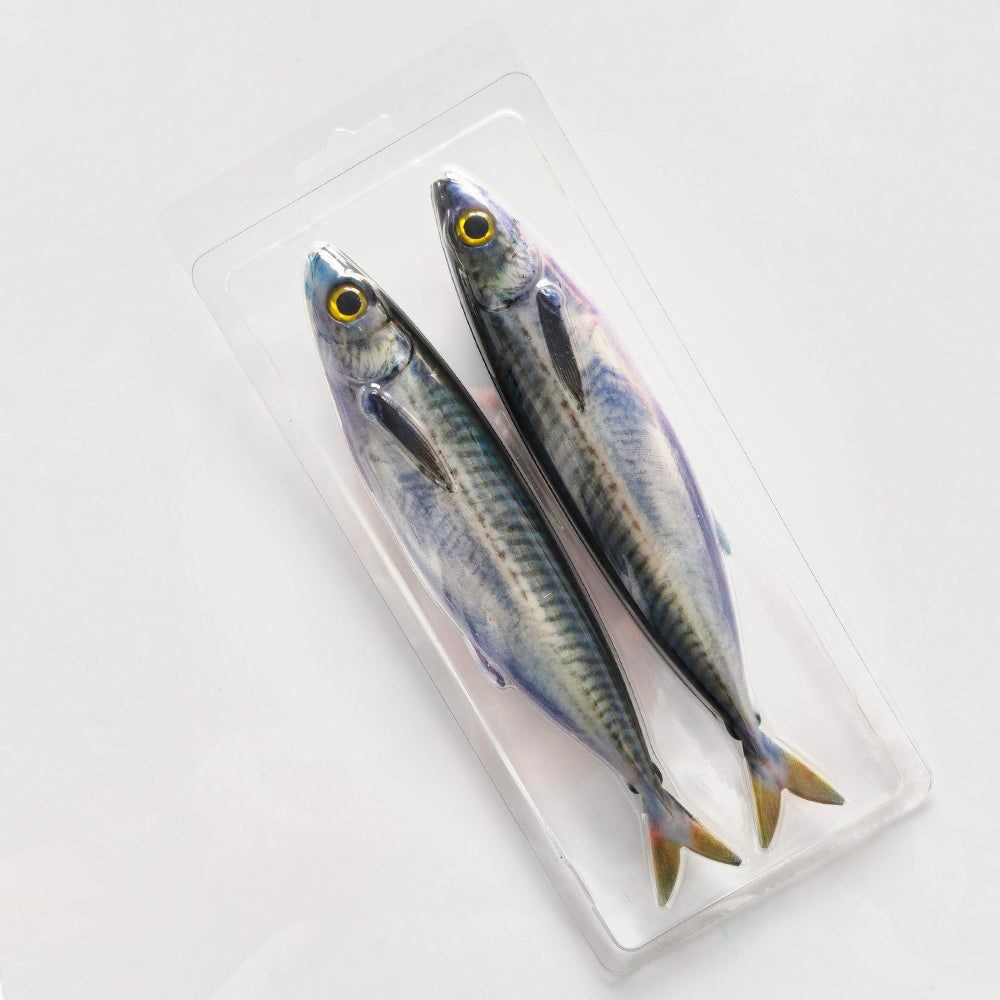 LUREGO Glow Mackerel Swimbait 20/25cm – Weedless Soft Lure for Flounder & Sea Bass