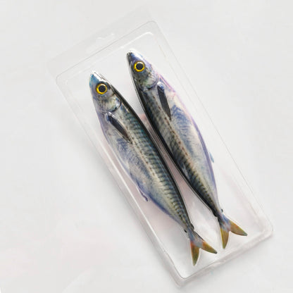 LUREGO Glow Mackerel Swimbait 20/25cm – Weedless Soft Lure for Flounder & Sea Bass