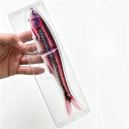 3D Printing Color Soft Bait 22cm Two-Part Fishing Lure with Dual Hooks