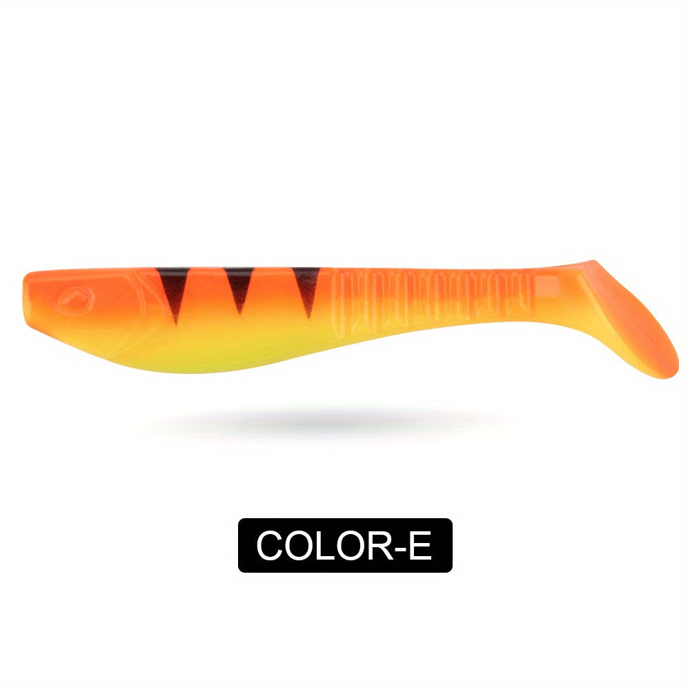2pcs Large T-Tail Soft Lures 5.12inch/19G for Pike And Striped Bass, Shad Imitation Bait