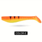 2pcs Large T-Tail Soft Lures 5.12inch/19G for Pike And Striped Bass, Shad Imitation Bait