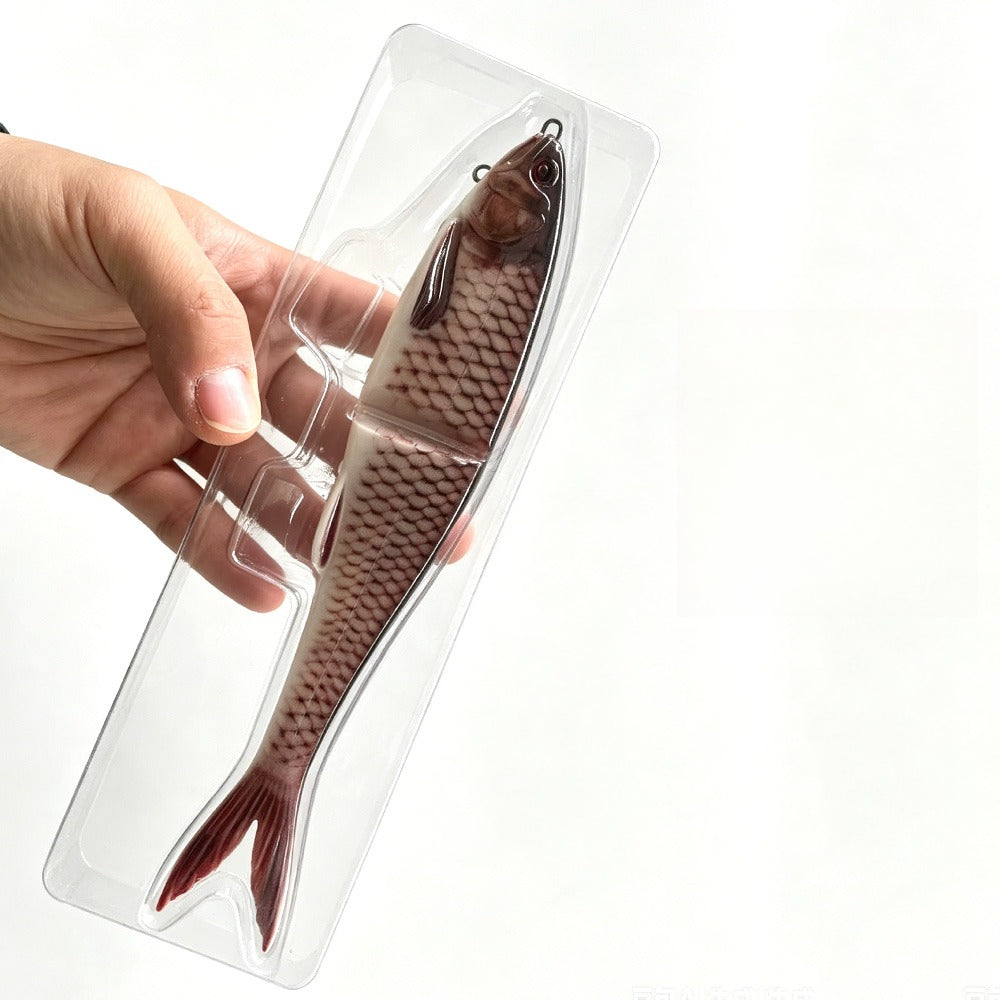 3D Printing Color Soft Bait 22cm Two-Part Fishing Lure with Dual Hooks