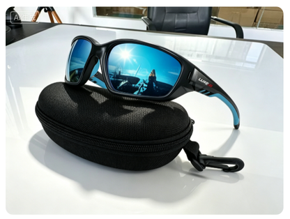 LUREGO Sunglasses for Men: Womens UV400 Protection Sun Glasses Wrap Around Goggles for Fishing Driving