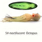 1pc Bionic Octopus Lure - Extremely Long Distance Casting Capability, Realistic and Lifelike, Super Soft and Flexible Body - Single Piece Essential Tool for Anglers, Artificial Soft Fishing Accessory