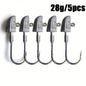 [14g-56g BKK Fishing Hook] BKK Professional Grade 14g28g42g56g Anti-Slip Lead Head Fishing Hook 7/0