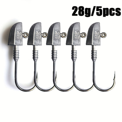 14g-56g BKK Fishing Hook BKK Professional Grade 14g28g42g56g Anti-Slip Lead Head Fishing Hook 7/0