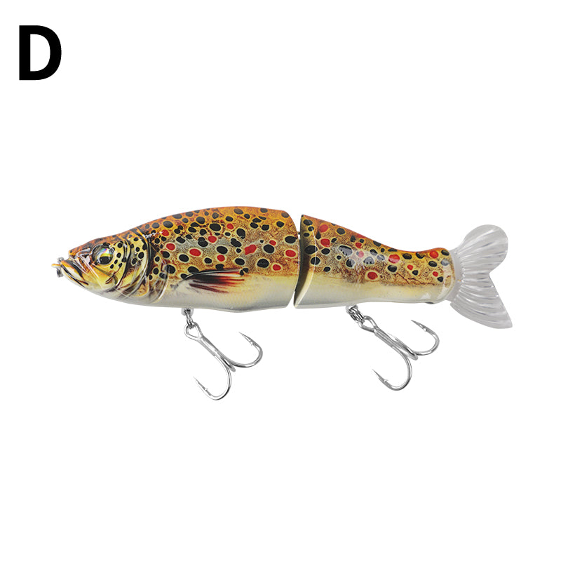 13.5cm/30g Two Jointed Slow Sinking Pencil Lure, Multi-Jointed Bionic Hard Bait for Bass Saltwater Fishing