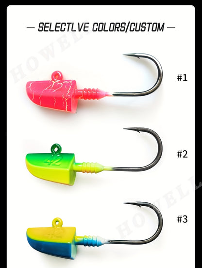 [14g-56g BKK Fishing Hook] BKK Professional Grade 14g28g42g56g Anti-Slip Lead Head Fishing Hook 7/0
