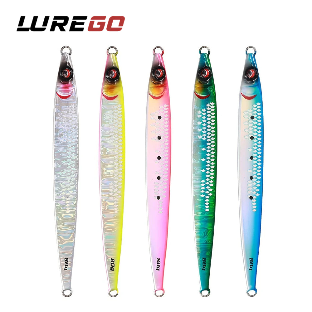 40g/60g/80g/100g Metal Jigs, Long Cast Vertical Jigging Bait