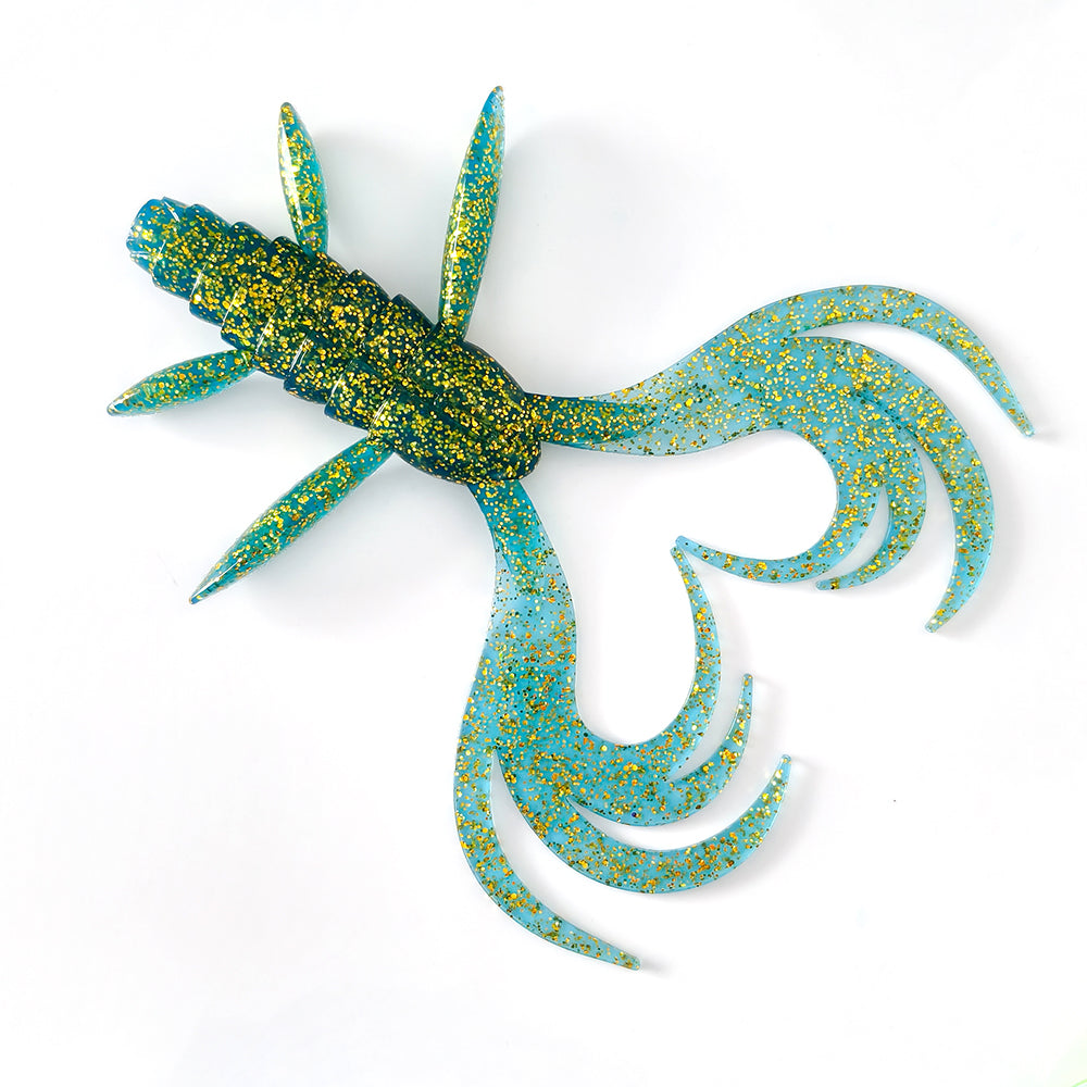 LUREGO Shrimp Swimbait 17-19cm, 43-61g, Multi-Tentacle Curly Tail
