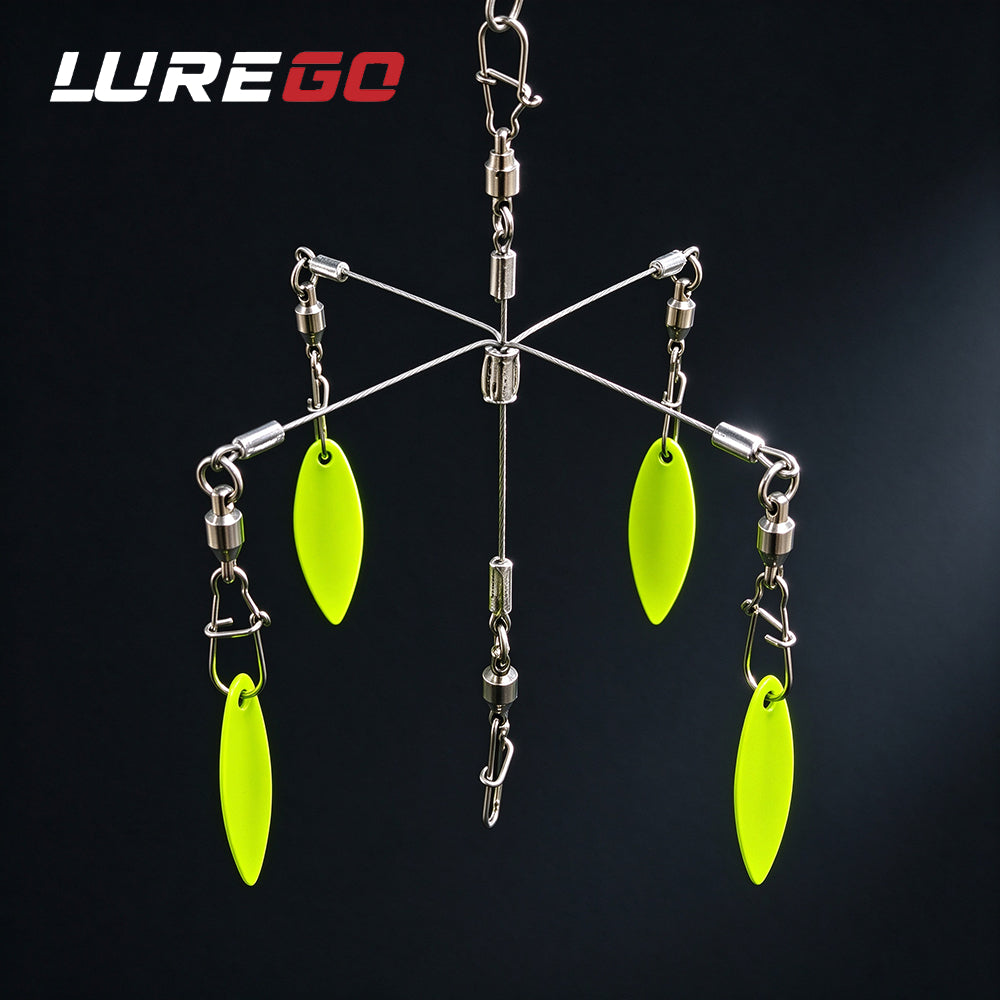 LUREGO Micro Alabama Rig 5g/6.5cm – Willow Blade Bass Lure for Weedy Cover