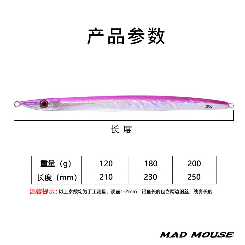 New artificial bait Metal Lure Jigging 120g 160g 200g