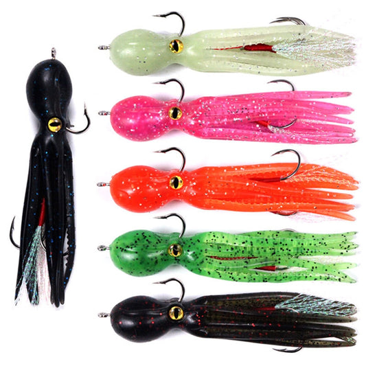 21g/11cm Squid Skirts Double Sharp Hook