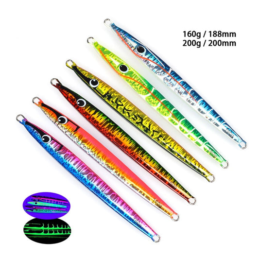 160g 200g UV Luminous Japan Jigging Lure