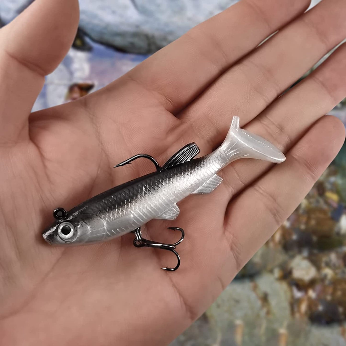 Soft Plastic Swimbaits with Paddle Tail 8cm/14g