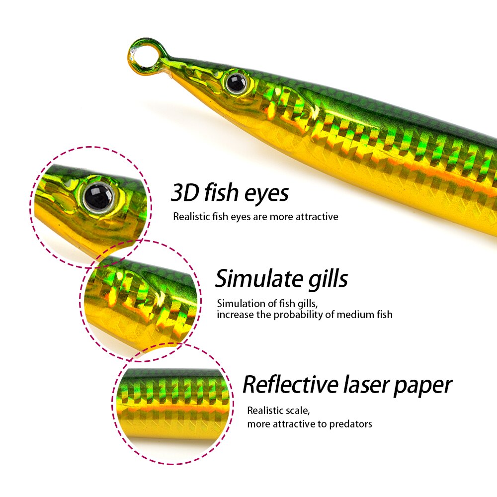 130g 160g 180g S Shape Slow Sinking Lure