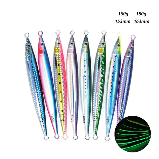 150g180g 3D Print 8 Colors Jigging Lure Fast Fall Sinking