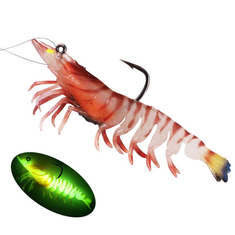 Silicone Fake Shrimp With Hooks